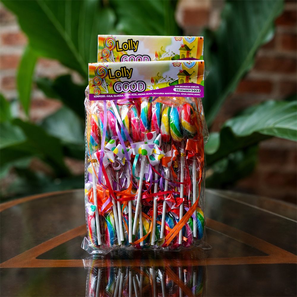 Pack lolipop 4 cm isi 20 pcs, bentuk campur